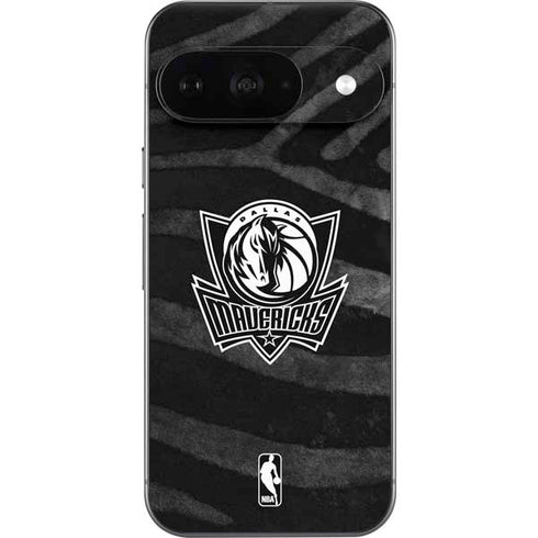 NBA Dallas Mavericks Black Animal Print Google Pixel 9 Skin